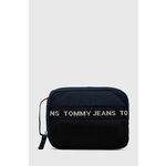 Kozmetička torbica Tommy Jeans boja: tamno plava - mornarsko plava. Kozmetička torbica iz kolekcije Tommy Jeans. Model izrađen od tekstilnog materijala.
