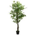 Umjetno stablo fikusa 630 listova 120 cm zeleno