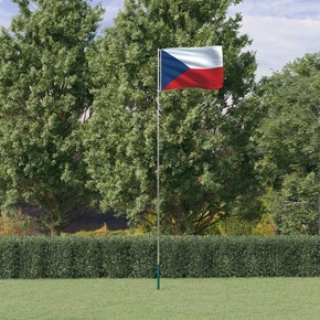 VidaXL Češka zastava i jarbol 5