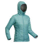 Pernata jakna za trekking MT100 -5 °C s kapuljačom ženska