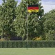 vidaXL Njemačka zastava i jarbol 6,23 m aluminijska