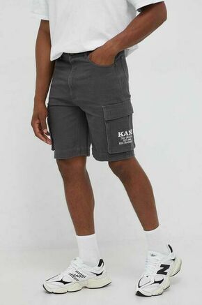 Karl Kani Cargo hlače konjak / antracit siva / bijela
