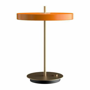 Narančasta LED stolna lampa s mogućnosti zatamnjivanja s metalnim sjenilom (visina 41