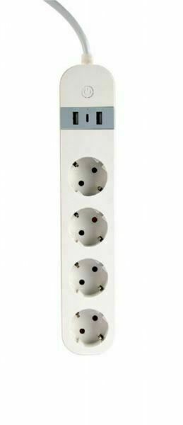 Gembird Smart power strip with USB charger