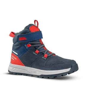 Cipele za planinarenje SH500 vodootporne tople na čičak dječje vel. 24-34