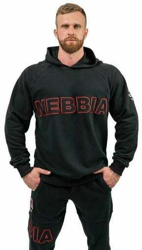 Nebbia Long Pullover Hoodie Legacy Black L Dukserica za fitnes