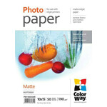 COLORWAY foto papir/ mat 190g/m2, 10x15/ 50 komada
