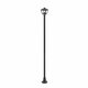 NOWODVORSKI 10498 | Amelia-NW Nowodvorski podna svjetiljka 200cm 1x E27 IP44 crno, prozirno