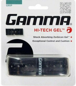 Gripovi za reket - zamjenski Gamma Hi-Tech Gel Grip 1P - black