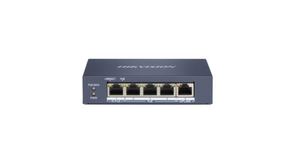 HikVision 4-Port GbE RJ45 PoE (60W) + 1 GbE RJ45 Unmanaged Switch HIK-DS-3E0505HP-E