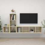vidaXL 3-dijelni set TV ormarića boja hrasta sonome od iverice