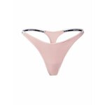 Calvin Klein Underwear Tanga gaćice svijetlosiva / roza / crna / bijela