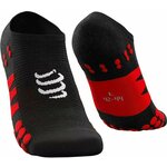 Compressport No Show Socks Black/Red T3 Čarape za trčanje