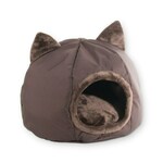 GO GIFT cat bed - brown - 40x40x34 cm