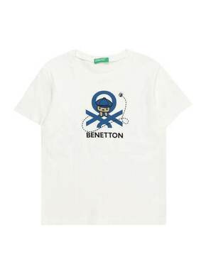 UNITED COLORS OF BENETTON Majica tamno plava / crna / bijela