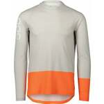 POC MTB Pure LS Jersey Dres Granite Grey/Zink Orange XL