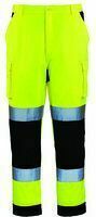 Reflektirajuće zaštitne Hi-viz hlače PATROL žuto/plave