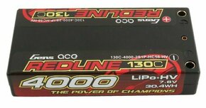 Lipo baterija Gens Ace Redline Series 4000mAh 7.6V 130C 2S1P HardCase HV