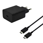 Samsung strujni adapter 45W + TIP C USB CRNI