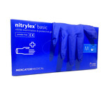 NITRYLEX BASIC - Nitrilne rukavice (bez pudera) tamne plava, 100 kom., L