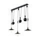 IDEAL LUX 136349 | Up-and-Down Ideal Lux visilice svjetiljka - UP AND DOWN SP3 - balansna - ravnotežna, sa visinskim podešavanjem 3x E27 crno mat, mesing