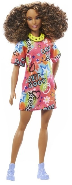 Barbie Fashionista prijateljice: Barbie lutka u grafiti uzorak haljini - Mattel
