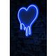 Ukrasna plastična LED rasvjeta, Melting Heart - Blue