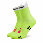 Compressport Pro Racing Socks V4.0 Run High Safety Yellow/White/Black/Neon Pink T3 Čarape za trčanje