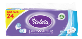 Violeta Toaletni papir Pure &amp; strong Giga pack