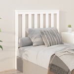 Uzglavlje za krevet bijelo 96 x 6x 101 cm od masivne borovine