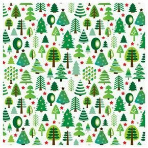 Click Props Background Vinyl with Print Christmas Trees 1