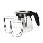 Altom Design termo staklene šalice za kavu i čaj Andrea 300 ml (set od 2 čaše) + vrč 900 ml - 020302365