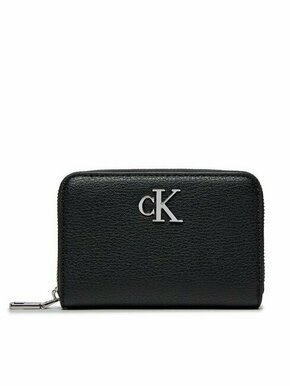 Mali ženski novčanik Calvin Klein Minimal Monogram Med Za K60K611500 Black BEH