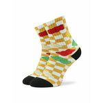 Dječje visoke čarape Vans Haribo Checkerboard Crew VN000612BX21 Haribo Narcissus/White