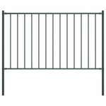 Panel za ogradu sa stupovima čelični 1 7 x 0 75 m antracit