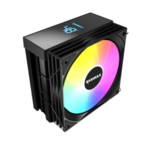 Raidmax hladnjak za CPU AM1204B Digital ARGB 120x75x151mm, 27dB, LED, crni, s.1150, s.1155, s.1156, s.1366, s.1200, s.2011, AM2, AM2+, AM3, AM3+, FM1, FM2