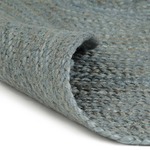 vidaXL Ručno rađeni tepih od jute okrugli 240 cm maslinastozeleni
