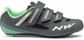 Northwave Womens Core Shoes Anthracite/Light Green 39 Ženske biciklističke cipele