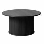 Crni okrugli stolić ø 90 cm Nola - Unique Furniture