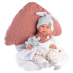 Llorens: Novorođenče Mimi Llorana 42 cm koje plače s jastukom u obliku gljive