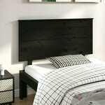 vidaXL Uzglavlje za krevet crni 124 x 6 x 82,5 cm od masivne borovine