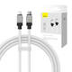 Kabel za brzo punjenje Baseus USB-C na Coolplay Series 1m, 20W (bijeli)