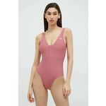 ADIDAS SPORTSWEAR Sportski kupaći kostim 'Iconisea 3-Stripes' prljavo roza / bijela