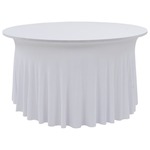 vidaXL Rastezljive navlake za stol 2 kom duge 180 x 74 cm bijele