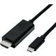 Roline USB-C™ / HDMI adapterski kabel USB-C™ utikač, HDMI A utikač 2.00 m crna 11.04.5842 USB-C™ Display kabel