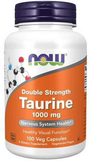 NOW Foods Taurin Double Strength 1000 mg 100 kaps.