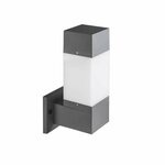 KANLUX 29170 | Invo Kanlux zidna svjetiljka četvorougaoni 1x E27 IP54 grafit, bijelo