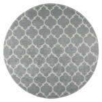 Svijetlo sivi perivi okrugli tepih ø 120 cm – Vitaus