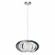 ITALUX MD16092-1B | Sabella Italux visilice svjetiljka 1x E27 krom, bijelo