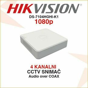 HIKVISION 4 KANALNI 1080p VIDEO SNIMAČ DS-7104HGHI-K1